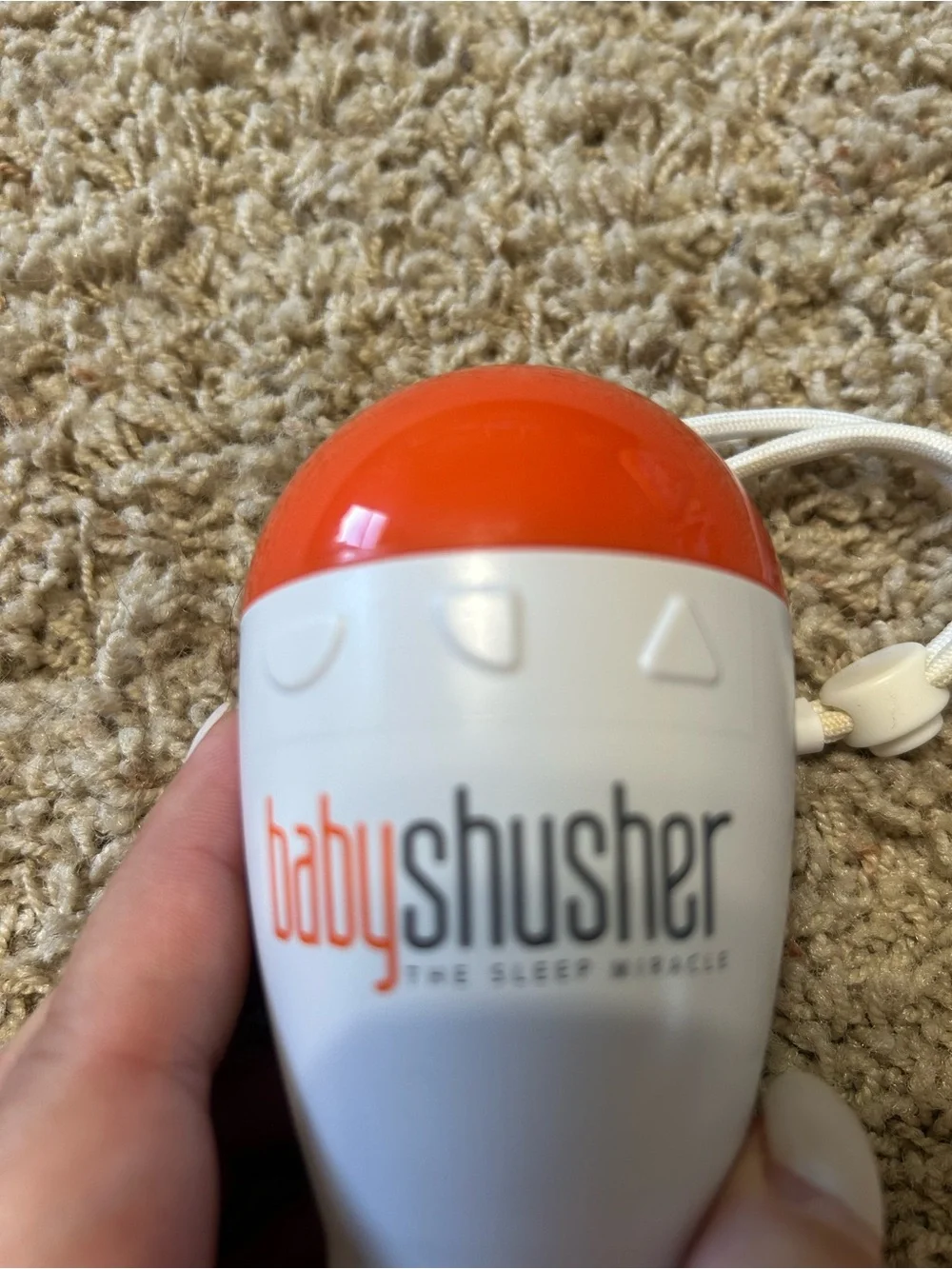 Baby Shusher Infant Sleep Soother - White & Orange